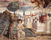 Scenes from the Life of St Francis (Scene 6, north wall) g GOZZOLI, Benozzo